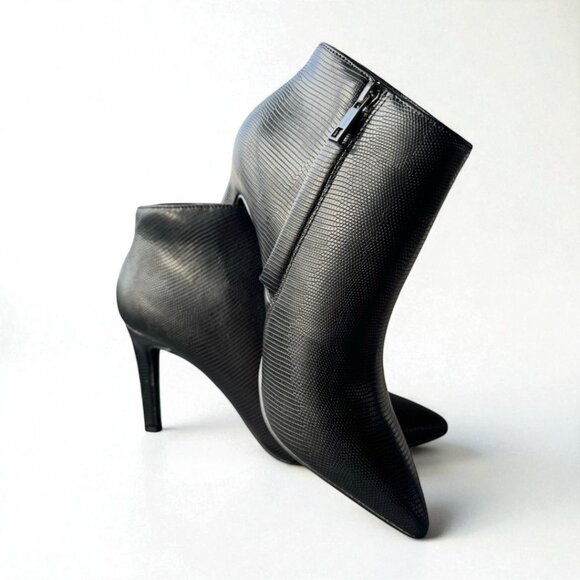 NWT French Connection ALLY Black Ankle Boots | Size 6.5 | 3" Heel - Picture 7 of 10